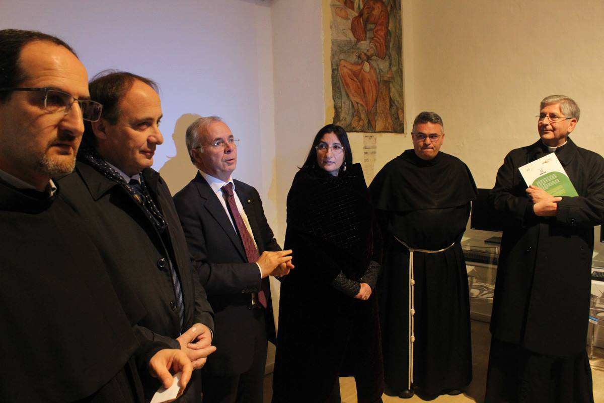 fr. Giannelli, dott. Leo, dott. Durante, prof.ssa Schito, fr. Pellegrini, mons. Filograna